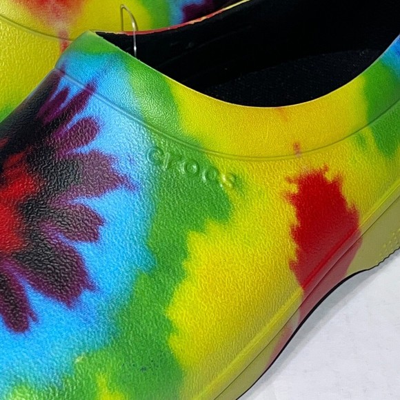 Men Crocs On the Clock Graphic Work Slip-On Colorful 205383-90H Size 11 main image 10